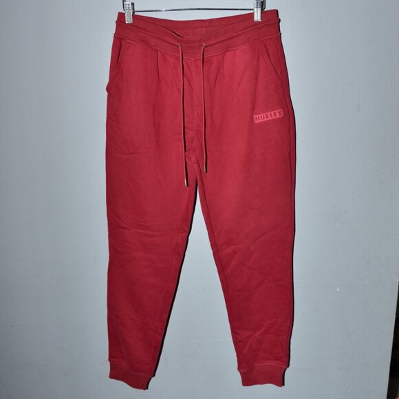 Hurley Men’s Fleece Jogger -RED- NWT - Picture 2 of 6
